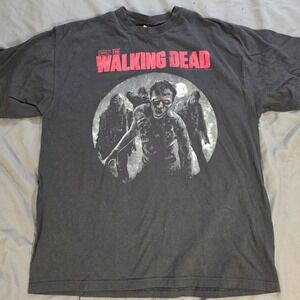 AMC The Walking Dead T-Shirt XL Black 2012 Walker Graphic Zombie Horror TV Show